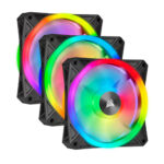 Corsair QL120 RGB 120mm PWM Triple Fan Kit With Lighting Node CORE (2 year warranty)