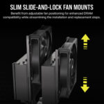 Corsair A115 TWIN 120mm CPU AIR Cooler (5 YEARS WARRANTY) - Image 3
