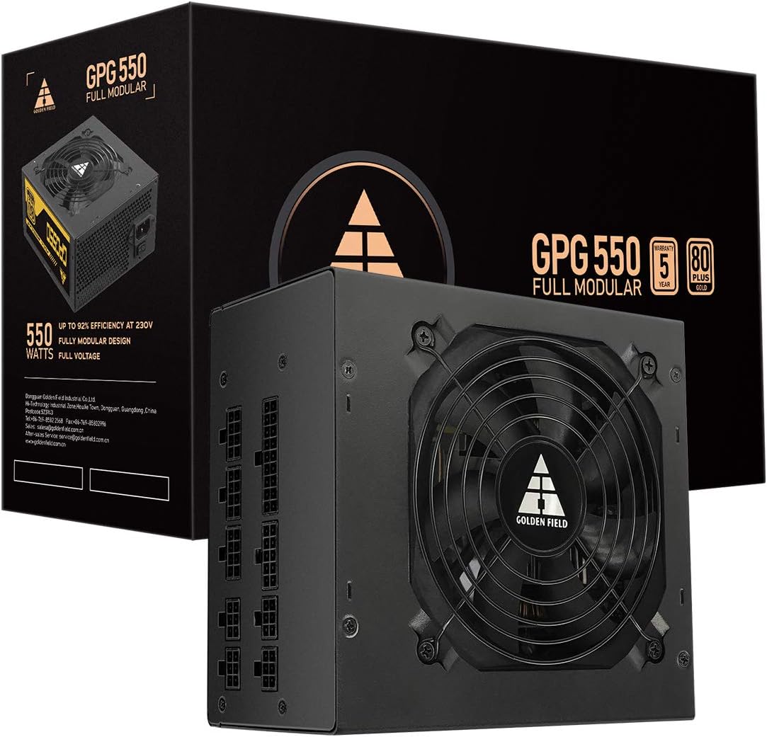 61jfQf3TDSL._AC_SL1200_ GOLDENFIELD 550W FULL MODULER PSU - Image 1