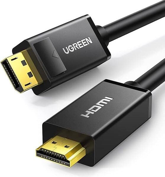 UGREEN 1.5 Meter DP Male to HDMI Male 4K 30Hz Cable – DP101 - 10239