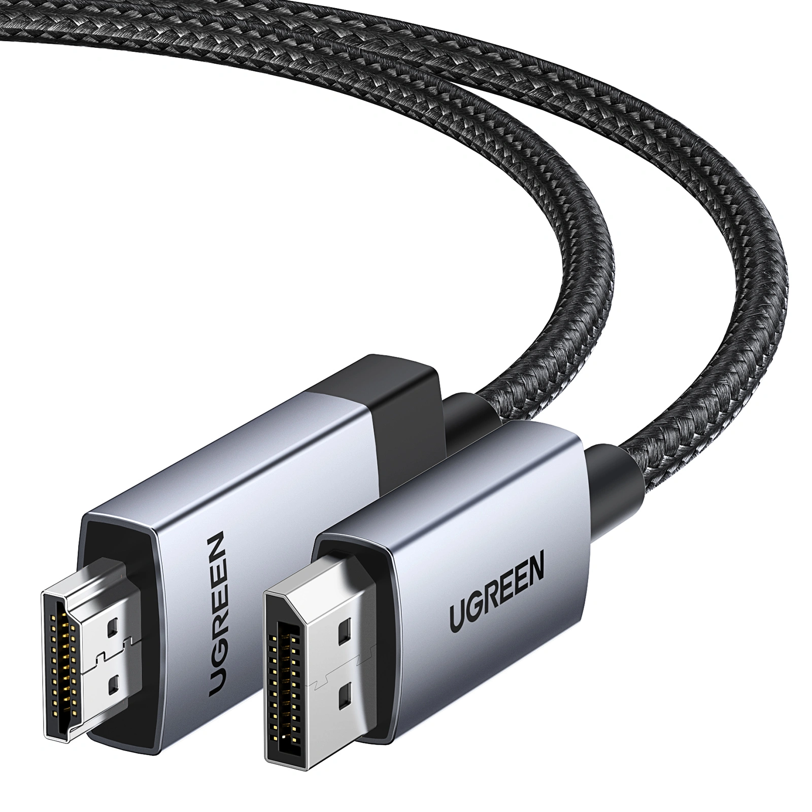 UGREEN-DP-to-HDMI-4K-60HZ-Cable-1m-DP119-Ugreenlk-1 UGREEN 1 Meter 4K 60HZ DP to HDMI Cable – DP119 - 15773 - Image 1