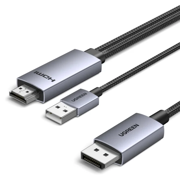 UGREEN 2 Meter 4K 60Hz HDMI to DP Cable- HD169 - 55329