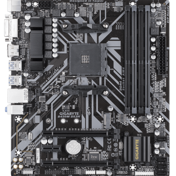 KOREAN USED B450M DS3H MOTHERBOARD - ( 3 MONTHS WARRANTY )