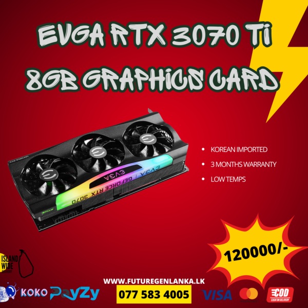 EVGA RTX 3070 TI 8GB GRAPHICS CARD